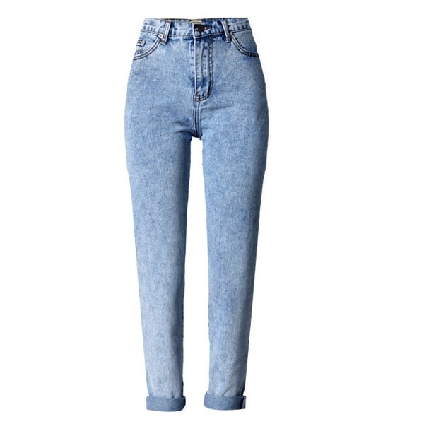 Vintage high waist jeans woman boyfriend cotton denim pants skinny stretch snowflake mom jeans for women plus size jeans
