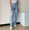 Vintage jeans Woman High Waist Wide Leg Denim Blue Streetwear Quality 2022 Harajuku Straight Pants