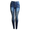 Skinny Biker Jeans Women Hi-Street Ripped Rider Denim Jeans Motorcycle Runway Slim Fit Washed Moto Denim Pants Joggers