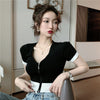 Vy1077 2023 spring summer autumn women casual ladies work Blouse woman overshirt female OL ladies tops tunic
