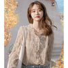 Vy1214 2023 spring summer autumn women casual chiffon shirt woman female OL collar blouse  blouse women 2023