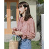 Vy1214 2023 spring summer autumn women casual chiffon shirt woman female OL collar blouse  blouse women 2023