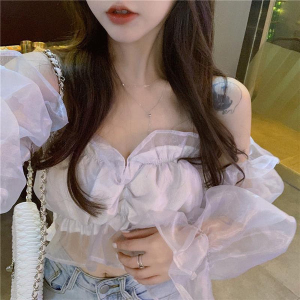 Vy1269  2023 spring summer autumn casual chiffon women shirt woman female OL women sexy tops