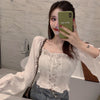 Vy1270  2023 spring summer autumn casual chiffon women shirt woman female OL womens sexy tops