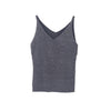 Fashion Women Deep V-Neck Sexy Strappy Sleeveless Vest Elegant Solid Women Camis Tank Casual Tops T Shirt Female