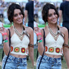 Women Sexy Deep V-neck Crochet Knit Crop Top Halter Bra Bralette Summer Blouse