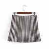 WESAY JESI Women's Suit Blazers Skirts For Women Plaid Top Long Sleeves Cropped Blazer High Waist Pleated Skirt Chic Office Lady