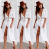 WOMEN  LACE CROCHET BIKINI BEACHWEAR COVER UP BEACH DRESS SUMMER BATHING SUIT