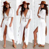 WOMEN  LACE CROCHET BIKINI BEACHWEAR COVER UP BEACH DRESS SUMMER BATHING SUIT