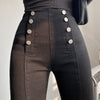 WOMENGAGA Sexy High Waist Elastic Tight Slim Leggings Double Breasted Pencil Pants Jeans Denim Trousers Korean Women 4SK5