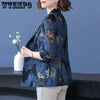 WTEMPO Women Blue Blazers Chic Tops Long Sleeve Women's Jacket Lace Suits Outerwear Stylish Tops Drop Shipping