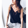 WannaThis Sexy White Lace Camisole Tops Women V-Neck Sleeveless Strap Tank Top Casual Fashion Tops Summer Sleepwear Nightshirts