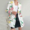 Warm Winter Coats for Women Womens Long Sleeve Two Breasted Blazer Button Down Print Coat Lightweight down Women
