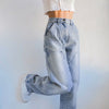 Weekeep Streetwear High Waist Jeans Women Baggy Cargo Pants Patchwork Denim Straight Trousers Autumn Casual Korean Harajuku 2022