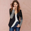 Ladies Sequins Blazers and Coats Work Office Wear Long Sleeve Bodycon Cardigan Blazer Jackets Women