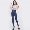 Women High Waist Leggings 2022 Autumn Woman Jeggings High Elastic Mock Pocket Jeans Ladies Denim Skinny Trousers