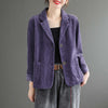 Wenfly Women Corduroy Jacket Coat England Ladies Casual Korean Female Loose Single Breasted Blazers Oversized Outwears