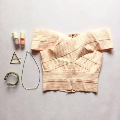 Western Style Crop Tops Women Retro Bandage Tops Sexy V Neck Stretch Vest