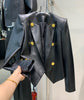 Western Style Woman's Short Leather Coats 2023 Autumn and Winter Causal Women's Slim Fit All-Matching Suit Jackets Trendy