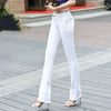 New Spring Slim Jeans Women Black Flare Jeans Pants Stretch Bell Bottom Skinny Jeans Femme Casual Denim Straight Jeans