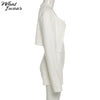 Whatiwear Solid Knitted 3 Piece Sets Single-breasted Long Sleeve Top+Camisole+Biker Shorts Stretch Streetwear Matching Outfits
