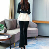 White Blazer 2 Piece Set Women Winter Work Wear Full Sleeve Ruffles Blazers Pencil Pants Suit Two Piece Set Office Lady Outfits