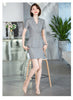 White Blazer Women Business Suits Skirt and Jacket Sets Office Ladies Work Wear Clothes Short Sleeve