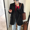 White Blazers for Women Long Sleeve Oversized Coat 2023 Suit Jacket Loose Green Blazer Jacket Office Ladies Black Tops Spring
