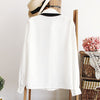 White Blouses Chiffon Peter Peter Pan Collar Casual Shirt Ladies Tops School Blouse 2 style Female Elegant Black Bow Tie