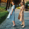 White Cotton Puff Sleeve Dress Woman Summer Midi Dress Short Sleeve Cascading Ruffles Blouses Dress
