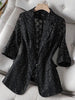 White Lace Women Blazer 2023 Elegant Hollow Out Thin Sun Protection Summer Blazers Lady Office Suit Jackets Coat Slim Tops