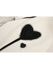 White Love Suit Jacket Women's Spring And Autumn Office Design Loose Contrast Color Stripe Stitching Blazer Coat Female Tops