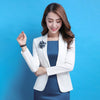 White Plus Size Blazer Women Autumn Button Bomber Formal Jacket Womens Office Korean Ladies Business Suits Vogue Outwear X60050