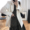 White Small Suit Jacket Women 2023 Autumn  Korean Casual Loose Suit Jacket Female Black Long Sleeve Blazers Coat NS2131