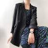White Small Suit Jacket Women 2023 Autumn  Korean Casual Loose Suit Jacket Female Black Long Sleeve Blazers Coat NS2131