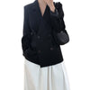 White Small Suit Jacket Women 2023 Autumn  Korean Casual Loose Suit Jacket Female Black Long Sleeve Blazers Coat NS2131