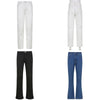 White Split Casual Cotton Jeans Women Elegant Butt Lift Korean High Waist 90s Denim Trousers Streetwear Pants  Iamhotty