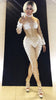 White ball sexy Jumpsuits Outfit Female costumes Christmas performance show Leotard Singer Dance Nightclub stage bar slim star