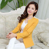 Wholesale Spring Women Slim Blazer Coat 2022 Plus Size Casual Jacket Long Sleeve One Button Suit Lady Blazers Work Wear TOP Y068