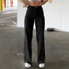 Wide Leg Jeans Pants Women Casual Loose High Waist Stretch Denim Pants Femme Trousers Solid Straight Pantalon 2022