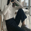 Wide-leg Jeans Women Ins Retro Full Length Vintage Chic Daily Harajuku Girl Denim Trousers High Waist Loose Stylish Femme Bottom
