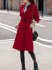 Windbreaker Women's Mid-Length Autumn And Winter Clothing Women's Temperament British Style Popular Coat Double Breasted Top