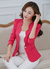 Fashion New Spring Autumn Women Ruffle Blazer Feminino Suit Jacket Coat Solid Color Slim Lady Workwear Chaquetas Mujer