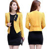 New Fashion Blazer Women Slim Blazer Feminino Lady Tops Suit Flower Short Women Blazers and Jackets Jaqueta Feminina