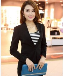 New Slim Blazer Women Korean Style Long Sleeves Shrug Suit Coat Candy Color Small Office Suit Coat Jaqueta Feminina