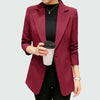 Wine Red Black Women Blazers And Jackets 2022 New Spring Autumn Fashion Single Button Blazer Femenino Ladies Blazer Female
