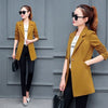 Wine Red Black Women Blazers And Jackets New Spring Autumn Fashion Single Button Blazer Femenino Ladies Blazer Female