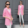 Wine Red Black Women Blazers And Jackets New Spring Autumn Fashion Single Button Blazer Femenino Ladies Blazer Female