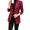 Wine Red Black Women Blazers Jackets 2022 New Spring Autumn Single Button Blazer Femenino Ladies Blazer Female New 2022