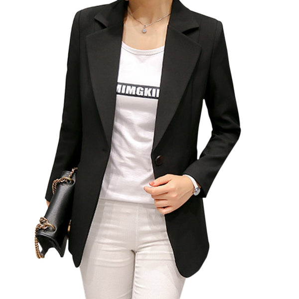 Wine Red Black Women Blazers Jackets 2022 New Spring Autumn Single Button Blazer Femenino Ladies Blazer Female New 2022